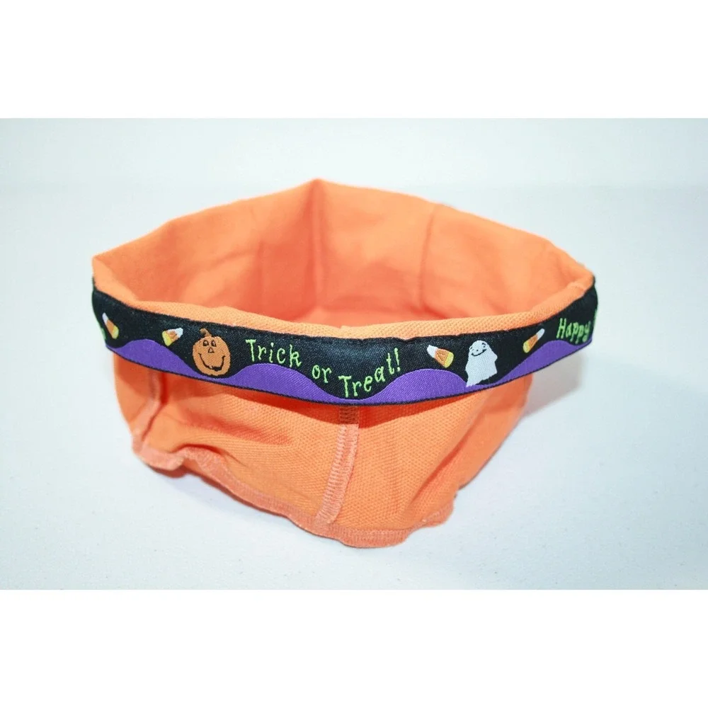 Longaberger 2004 Happy Halloween Basket Liner Orange‎ NEW